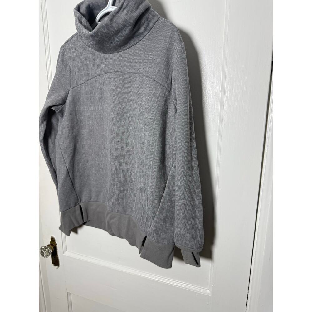 Avia Gray Minimalist Mock Neck Chic Athleisure Sweatshirt Size Women's XS - Picture 7 of 9